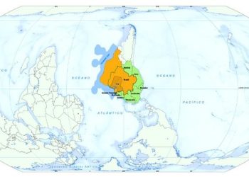 COP30: IBGE inverte mapa e coloca Pará no centro do mundo